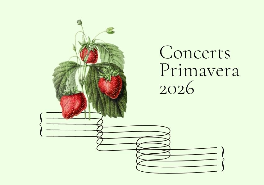 Imatge del esdeveniment:Imatge d'una maduixa sobre un pentagrama en un fons verd